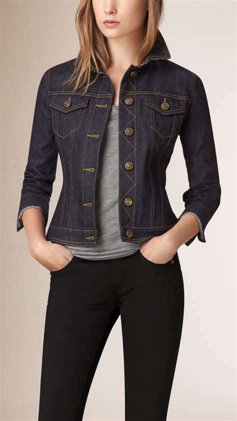 burberry jackets for woman|burberry denim jacket women's.